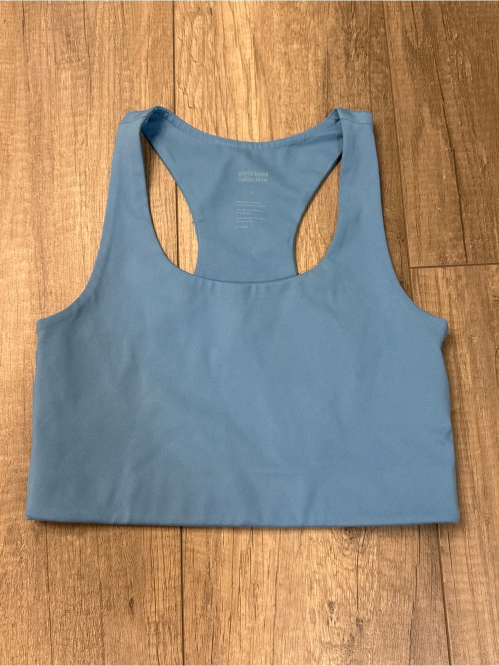 girlfriend collective Powder Blue Racerback Sports Bra